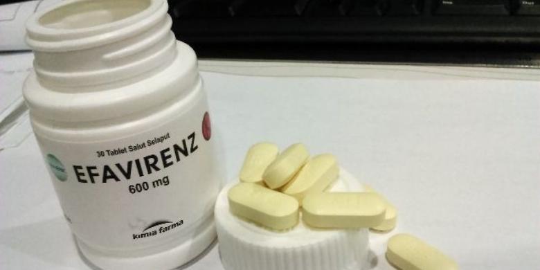 Obat ARV jenis Efavirenz buatan PT.Kimia Farma. AIDS Coalition 