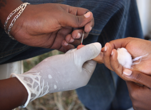 WAY TO GO: A patient undergoes HIV-Aids test.Photo/File - See more at: http://www.the-star.co.ke/news/article-185625/cultural-practices-blamed-hiv-aids-spread#sthash.bBLBpF0a.dpuf