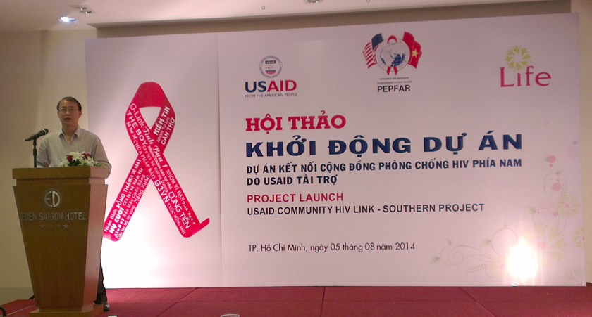 The Center for Promotion of Quality of Life will deliver community-based HIV/AIDS services to 4,000 high risk people and 2,000 people living with HIV in Vietnam under a project funded by the US President’s Emergency Plan for AIDS Relief. Photo: Minh Hung