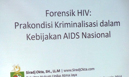 Forensik HIV Presentasi Fornas V JKKI Bandung